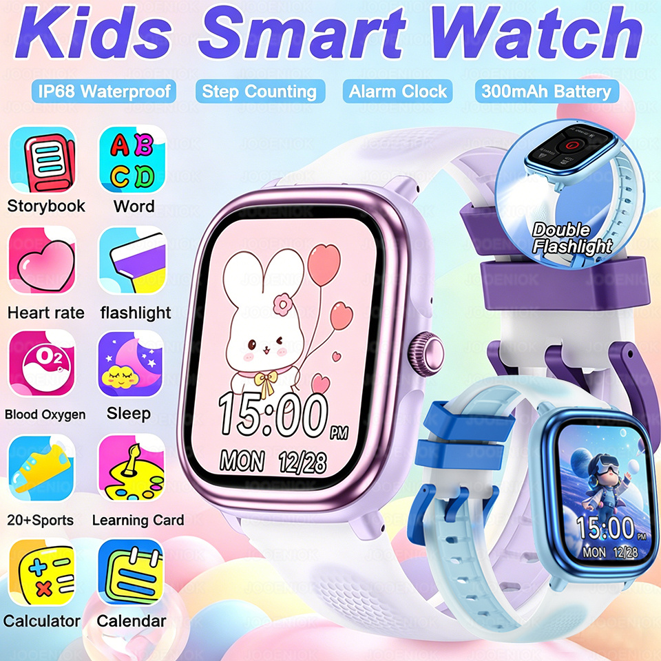 Smartwatch Watches Birthday Gift For Girls - 2026 New Smartwatch Kids Flashlight Study