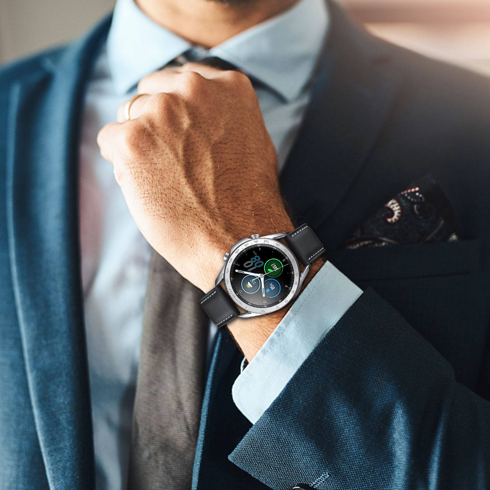 Smartwatch Ring Watches - Aluminum Alloy Watch Bezel Ring Frame