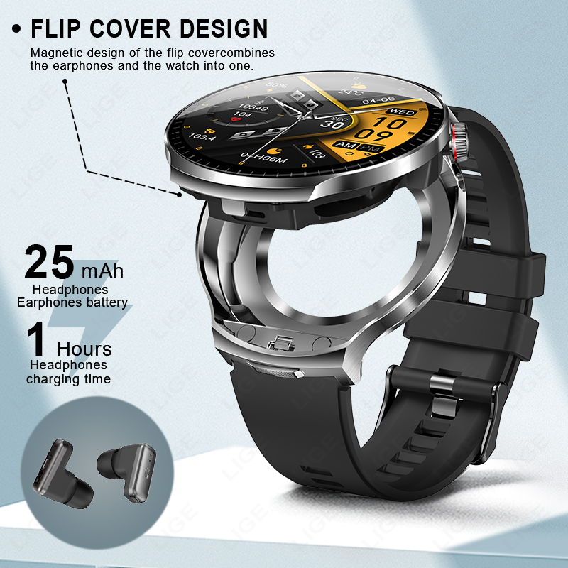 LIGE Men Smart Watch BT Call W - đánh giá và giá Smartwatch Noise Watches