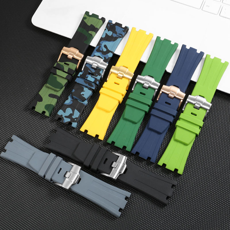 28mm Silicone Watchband for AP - đánh giá và giá Audemars Piguet Watch Royal Oak Offshore