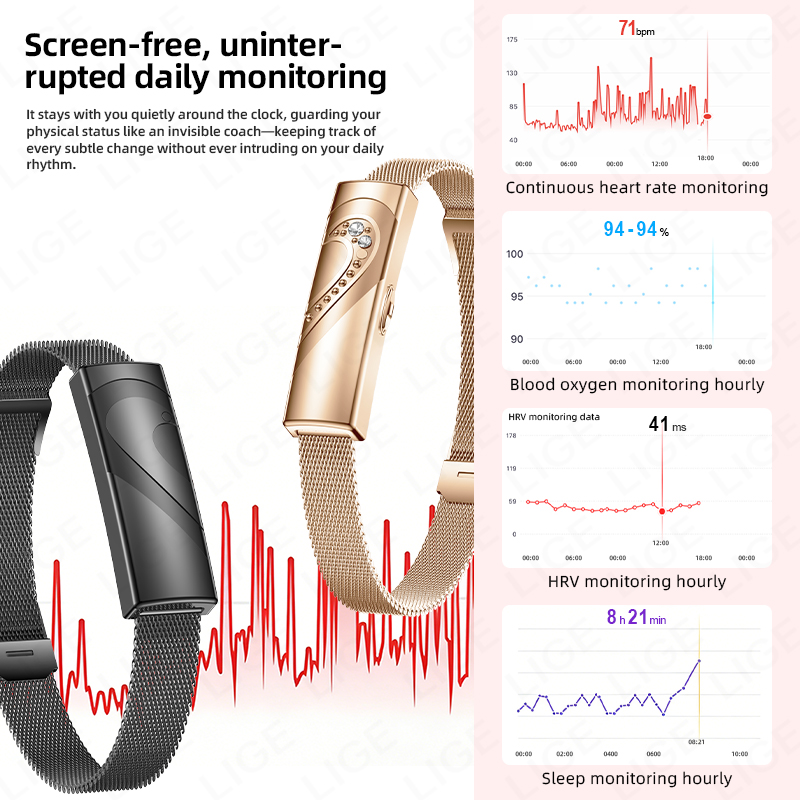 LIGE Smart Bracelet Real-time  - đánh giá và giá Couple Watches Smartwatch