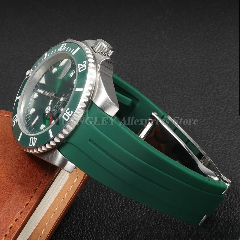 20mm 21mm 22mm Curved End Sili - đánh giá và giá Rolex Watch Submariner