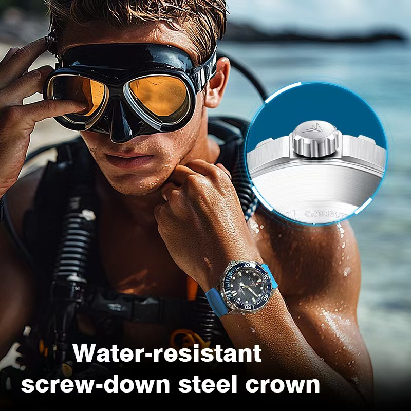 Stainless Steel Diving Watch S - đánh giá và giá Smartwatch Ring Watches