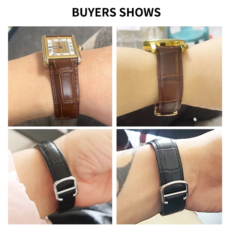 For Cartier 18 20 22 23mm Watc - đánh giá và giá Cartier Watch Santos