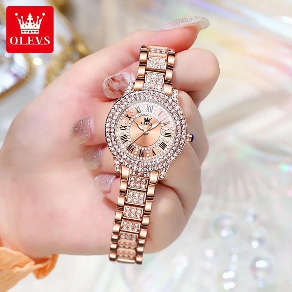 OLEVS 9943 Luxury All Diamond  - đánh giá và giá Minimalist Thin Watch