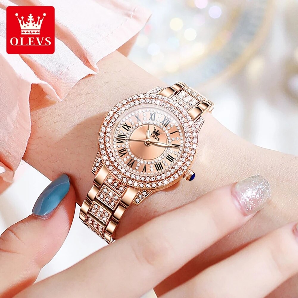 OLEVS 9943 Luxury All Diamond  - đánh giá và giá Minimalist Thin Watch