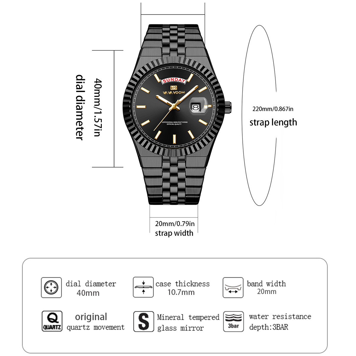 Men Quartz Watch Pilot Series  - đánh giá và giá Smartwatch Ring Watches