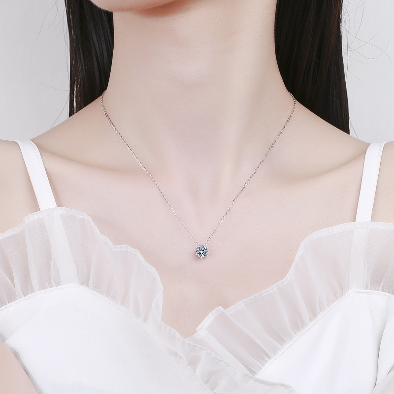 Silver 925 6 Prong Moissanite  - đánh giá và giá Vs Smartwatch