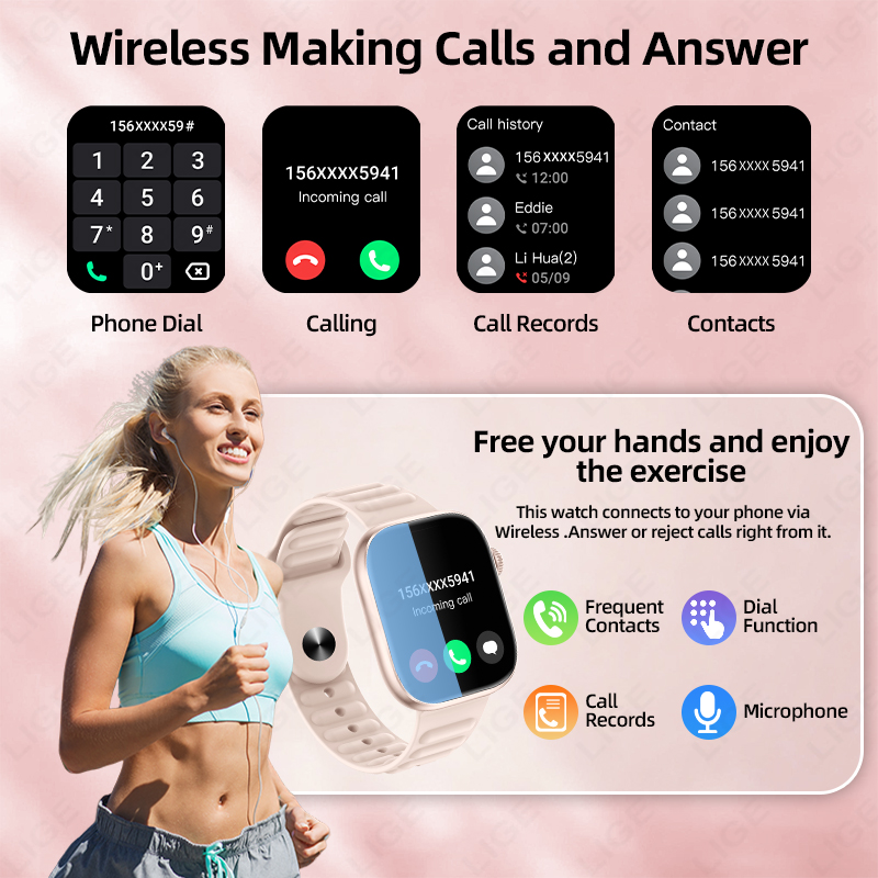 LIGE 2026 NEW Smart Watch Hear - đánh giá và giá Couple Watches Smartwatch