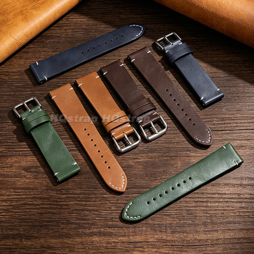 Oil Wax Leather Watch Strap 18 - đánh giá và giá Seiko Watches Smartwatch