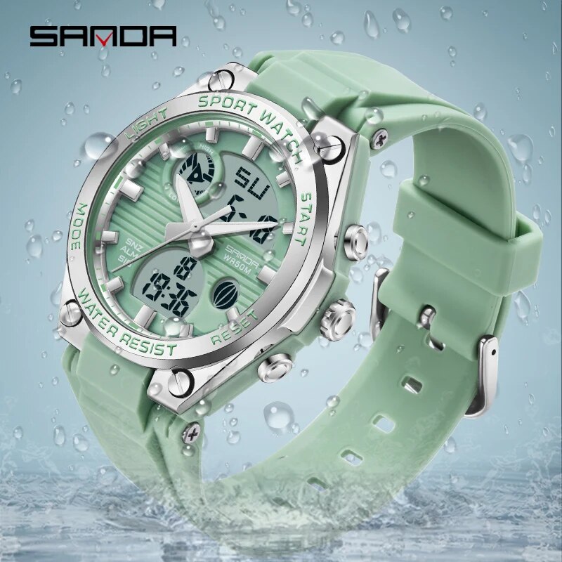 SANDA Brand G Style LED Digita - đánh giá và giá Minimalist Thin Watch