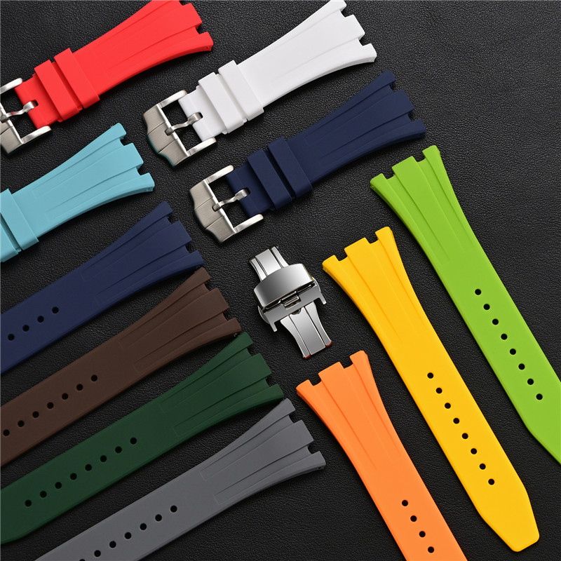 Rubber Silicone Strap 26mm for - đánh giá và giá Audemars Piguet Watch Royal Oak Offshore