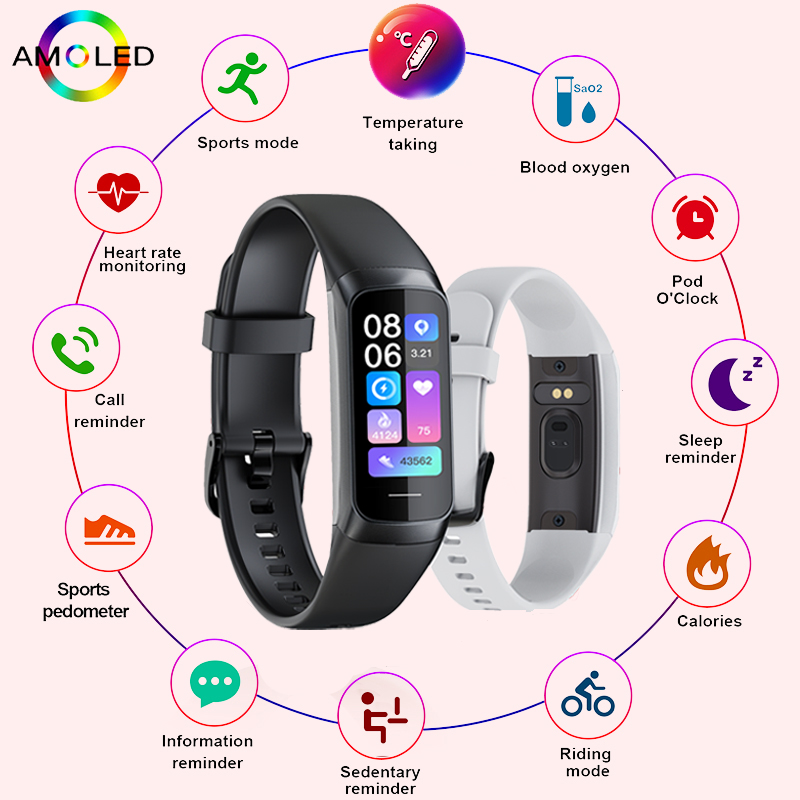 LIGE 1.1 Inch Amoled Heart Rat - đánh giá và giá Smartwatch Health Watches For Women