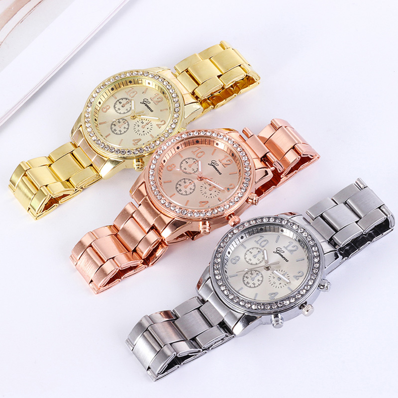 Gold Women Watch Geneva Classi - đánh giá và giá Minimalist Thin Watch
