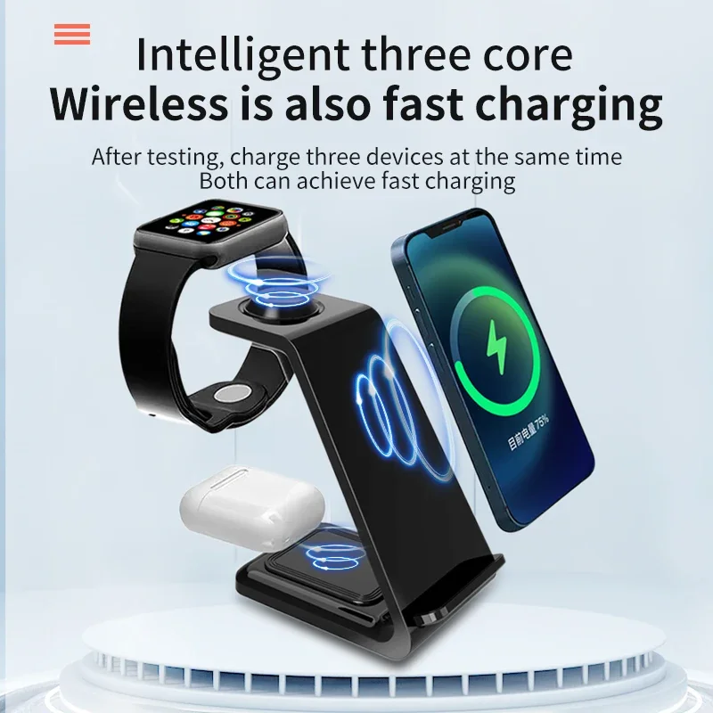 30W 3 In 1 Wireless Charger  S - đánh giá và giá Watch Xs8
