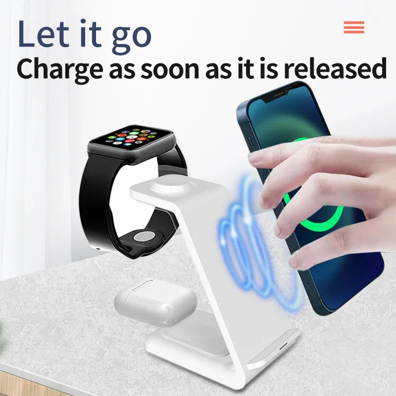 30W 3 In 1 Wireless Charger  S - đánh giá và giá Watch Xs8