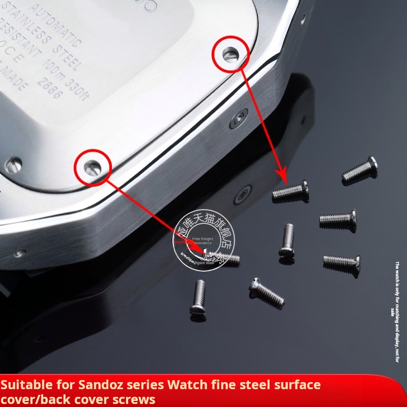 Solid Stainless steel Screw Fo - đánh giá và giá Cartier Watch Santos