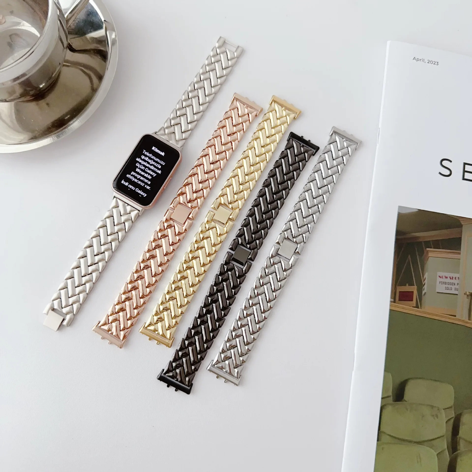 New Wristband Metal Strap for  - đánh giá và giá Smartwatch Samsung Watches For Women