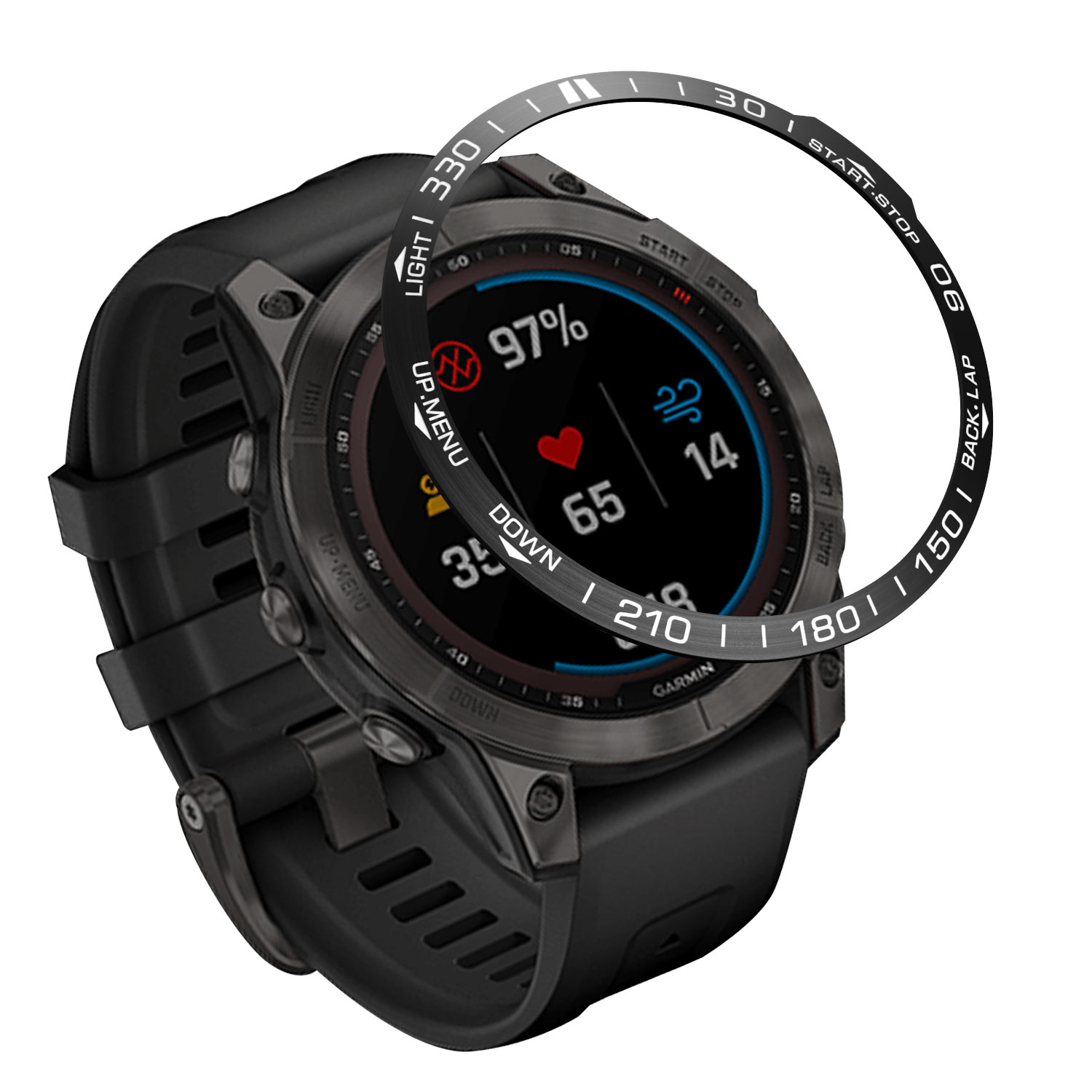 Kim Loại Tạo Kiểu Ốp Viền Cho  - đánh giá và giá Smartwatch Ring Watches