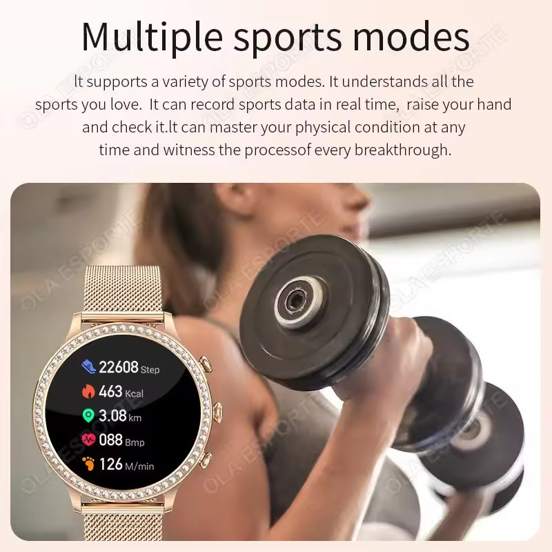 Elegant Ladies' Smartwatch Blu - đánh giá và giá Smartwatch Health Watches For Women