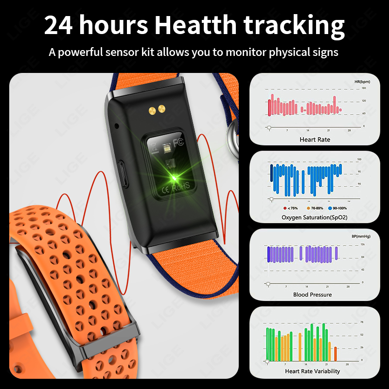 LIGE Call Reminder Smart Brace - đánh giá và giá Couple Watches Smartwatch